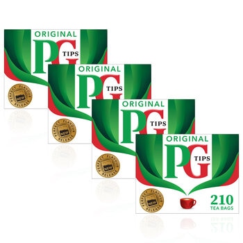 PG Tips Tea Bags, 4 x 210 Pack