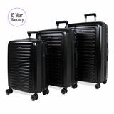 Rock Legacy Hardshell Suitcase 3pc set in Black