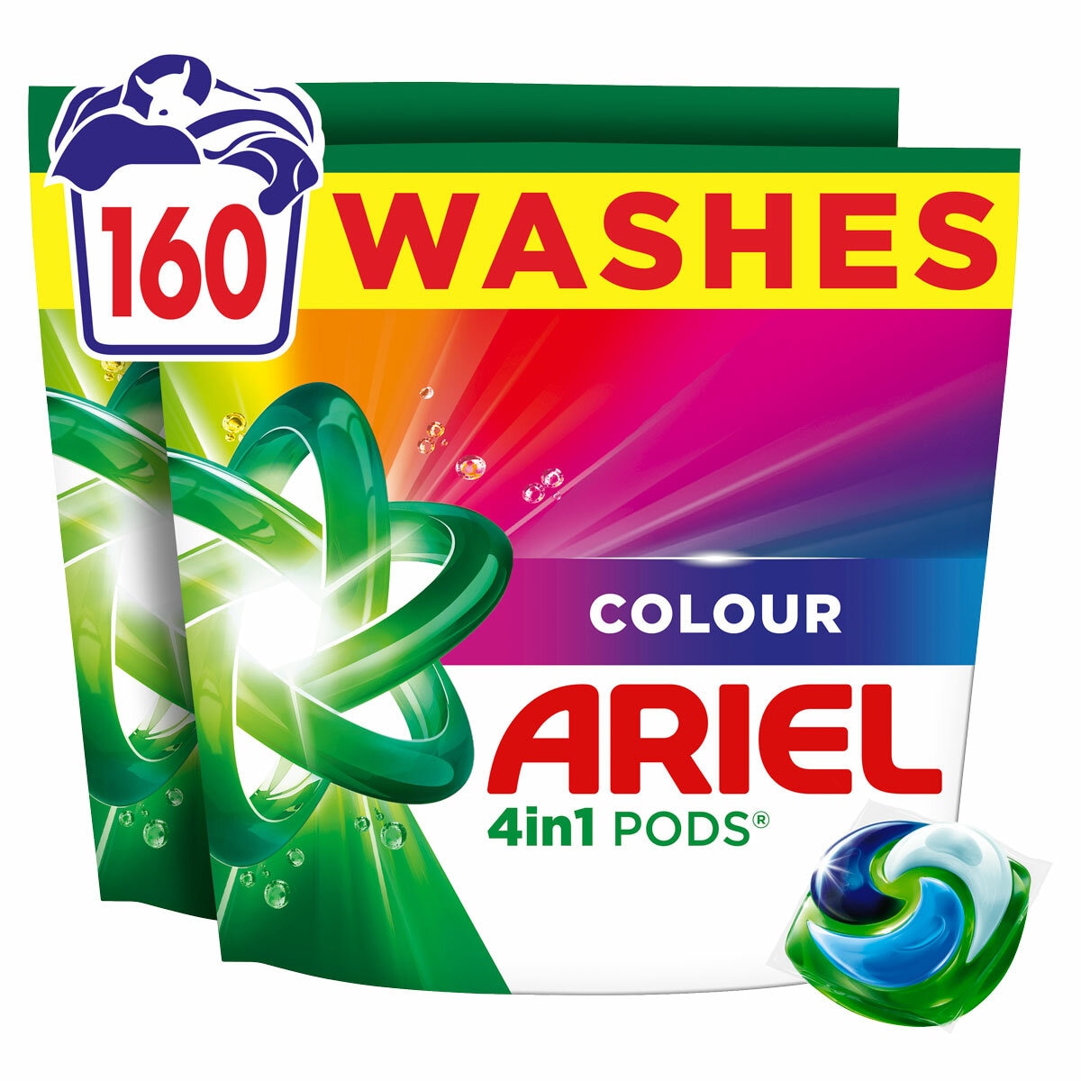 Ariel Colour 4 in 1 Pods, 160 Wash