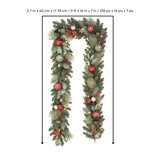 Buy 9ft Decorated Garland Red Dimensions Image at costco.co.uk