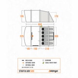 Image of the floorplan of the tent Image of the floorplan of the tent