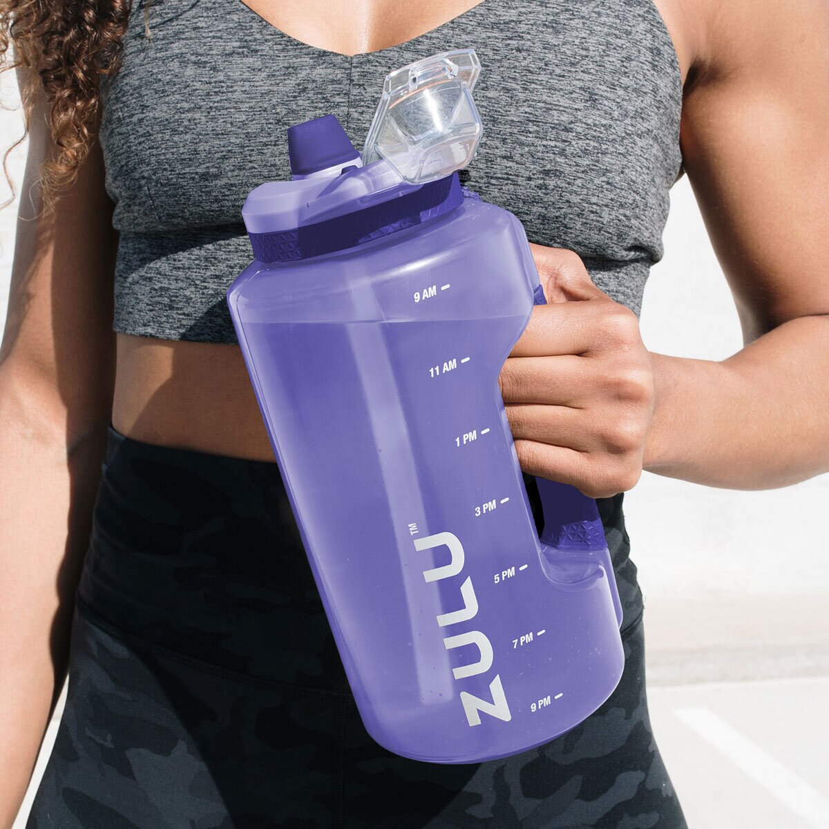 Zulu Motivational Water Bottle 1.8L, 2 Pack