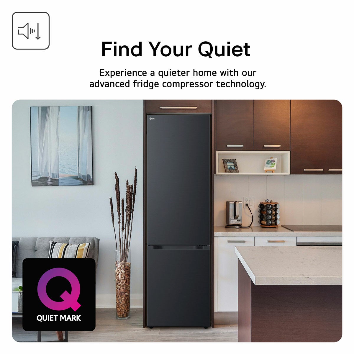 LG Fit & Max, GBBSJ10DEP Fridge Freezer, D Rated in Black LG Fit & Max, GBBSJ10DEP Fridge Freezer, D Rated in Black