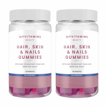 MyVitamins Hair, Skin & Nails Gummies, Blueberry, 2 x 120 Count MyVitamins Hair, Skin & Nails Gummies, Blueberry, 2 x 120 Count
