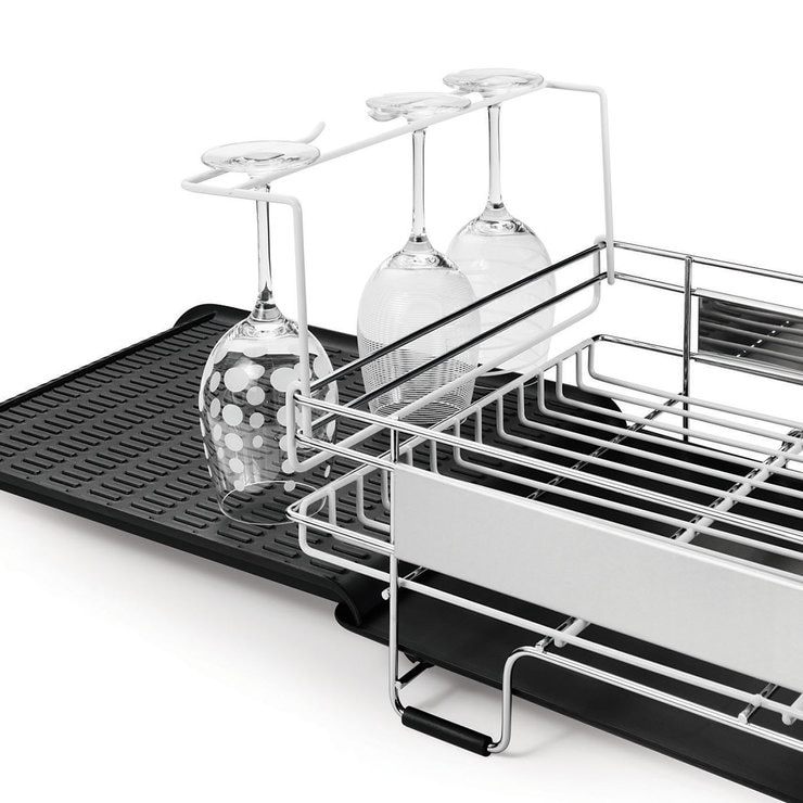 Sabatier Expandable Compact Dish Rack with Stemware Rack Costco UK