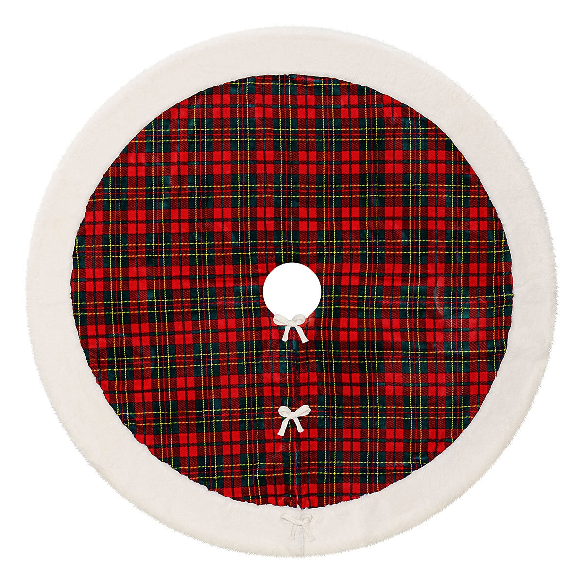 Decorative 66 inch (1.68 m) Christmas Tree Skirt in 3 Colours