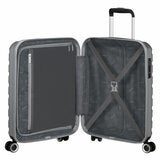American Tourister 3pc Luggage Set Spinner Case In Silver