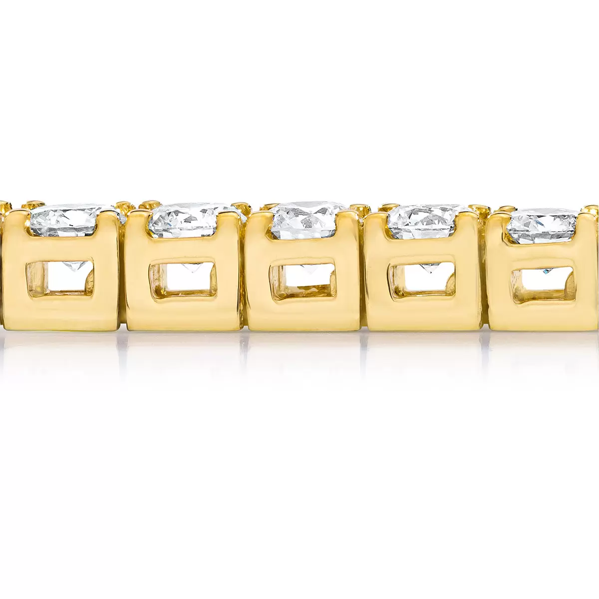 Yellow Gold 5ctw Tennis Bracelet