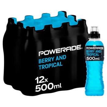 Powerade Berry Tropical Drink, 12 x 500ml