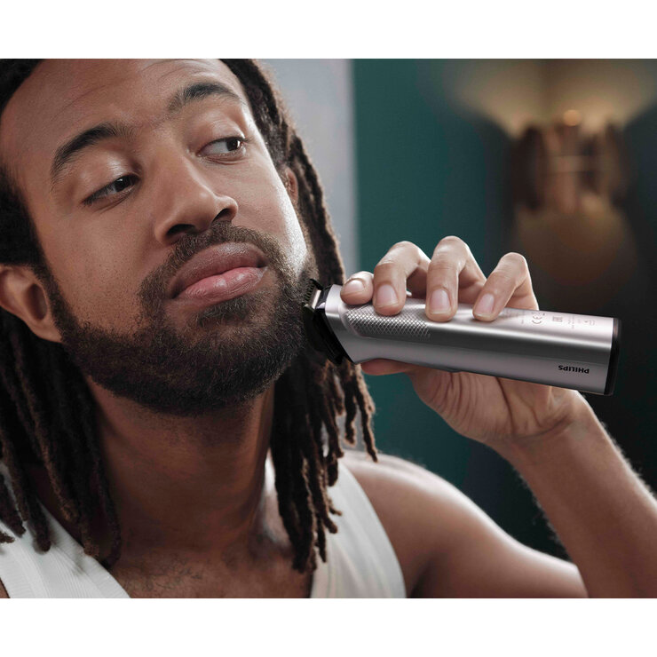 lifestyle image of shaver in use