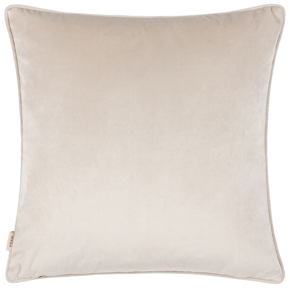 Furn Lanzo Velvet Feather Fill Cushion 2 Pack in Ivory, 45 x 45 cm