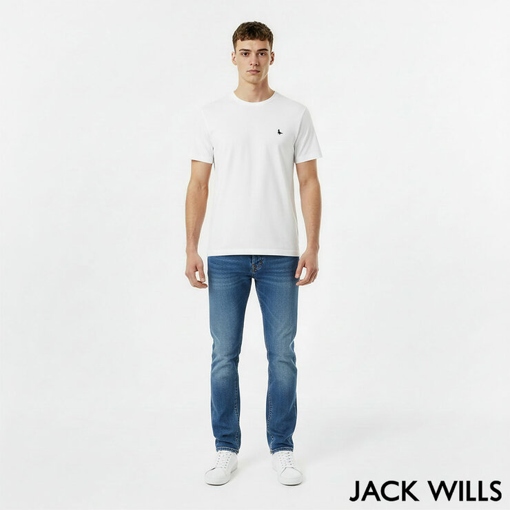 Jack Wills Men's Icon Tee in White Jack Wills Men's Icon Tee in White