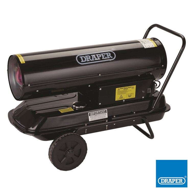 Draper 230V Diesel and Kerosene Space Heater, 30kW / 100,000BTU Costco UK