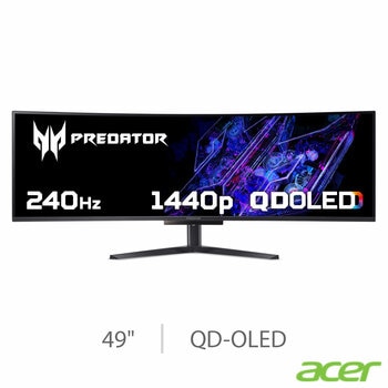 Acer Predator X49 X 49 Inch DQHD 240Hz QD-OLED Gaming Monitor, UM.SXXEE.X02