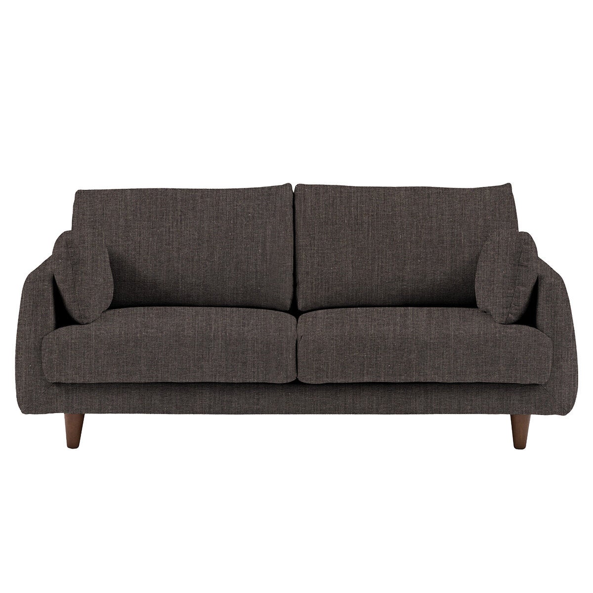 Gallery Oakwood Dark Grey 3 Seater Fabric Sofa