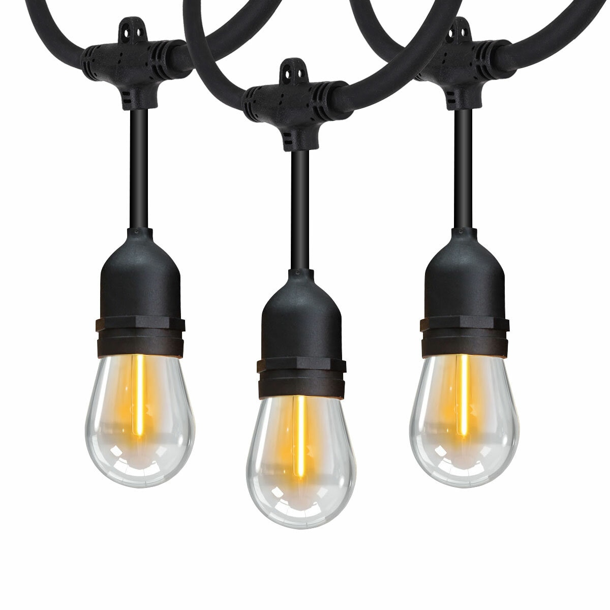 Feit 48ft (14.6m) 24 LED Indoor/Outdoor Weatherproof String Lights Set