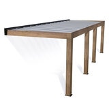 Palram Canopia Helsinki 9ft 10" x 28ft 3" (3m x 8.6m) Cedar Wood Patio Cover