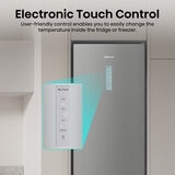 Hisense RM469N4ACDUK Fridge Freezer, D Rated in Stainless Steel