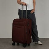 Rock Vitality Softshell Suitcase 4pc set in Burgundy