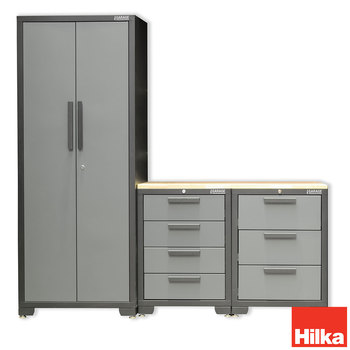 Hilka 24 Professional Gauge Steel 4 Piece Modular Cabinet Set