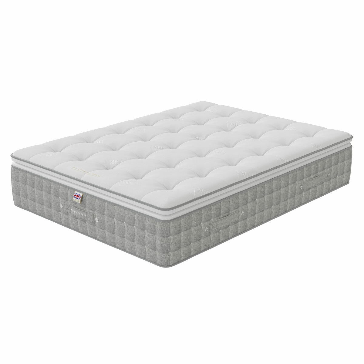 Angled view of mattress