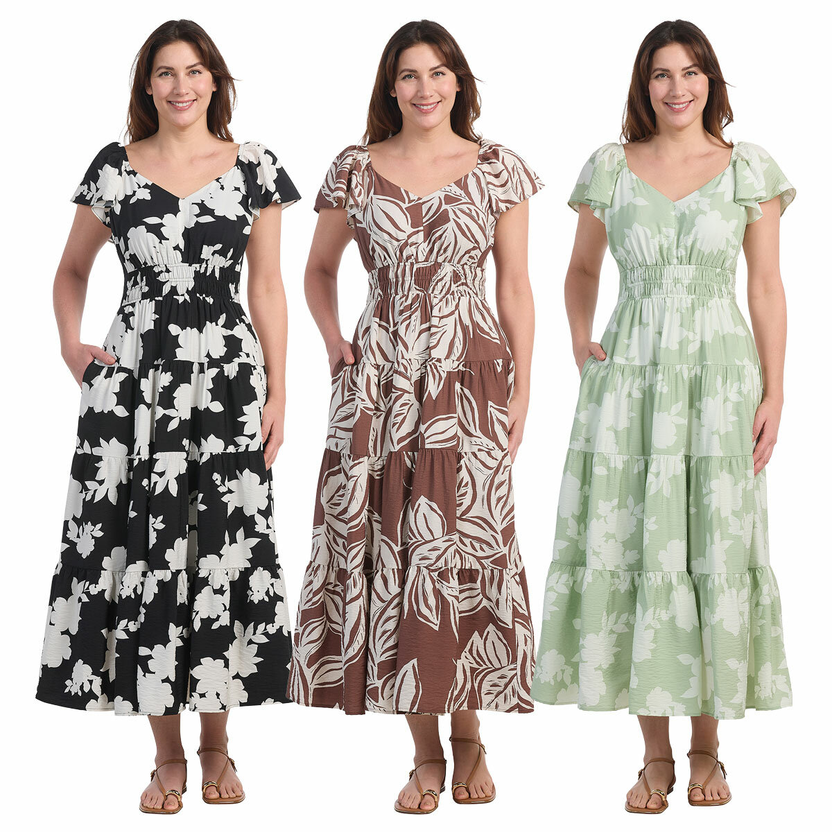 Dalia Ladies Tiered Maxi Dress