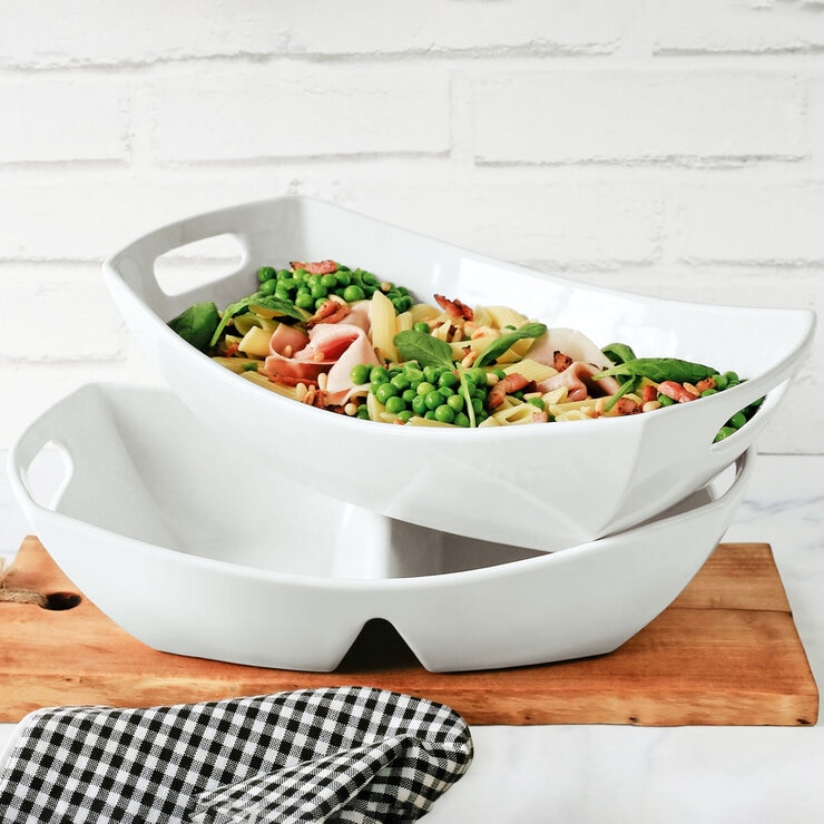 Over & Back Stoneware 2 Piece Serving Set Costco UK