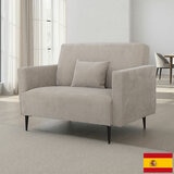 MOONAP Monroe Beige Fabric Loveseat MOONAP Monroe Beige Fabric Loveseat