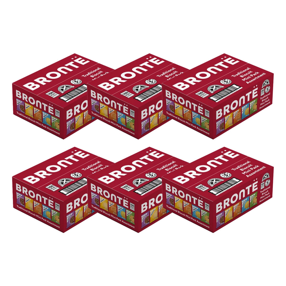 Bronte Assorted Mini Pack, 100 x 30g 6 Packs