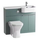 Tavistock Lindo 99.6 cm Floor Mounted Right Hand WC Unit in Green