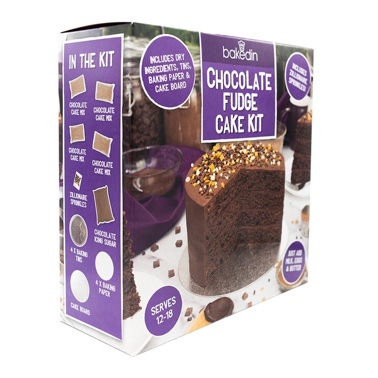Bakedin Chocolate Fudge Cake Kit, 1kg Costco UK
