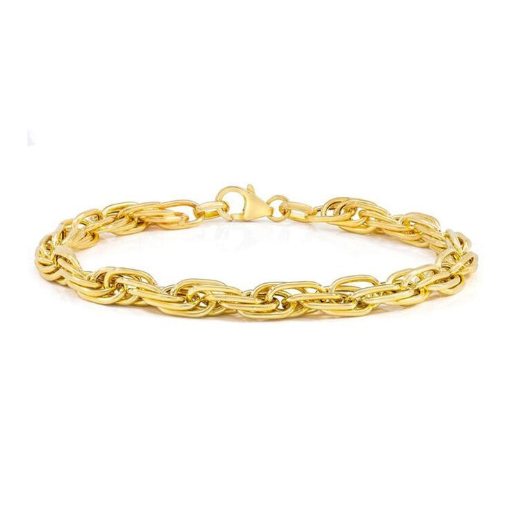 14ct Yellow Gold Mult-Link Twist Bracelet 14ct Yellow Gold Mult-Link Twist Bracelet