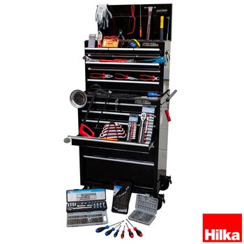 Hilka 305 Piece Tool Kit with Heavy Duty 15-Drawer Tool Chest