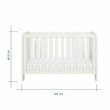 Tutti Bambini Alba Mini Cot Bed with Sprung Mattress, White