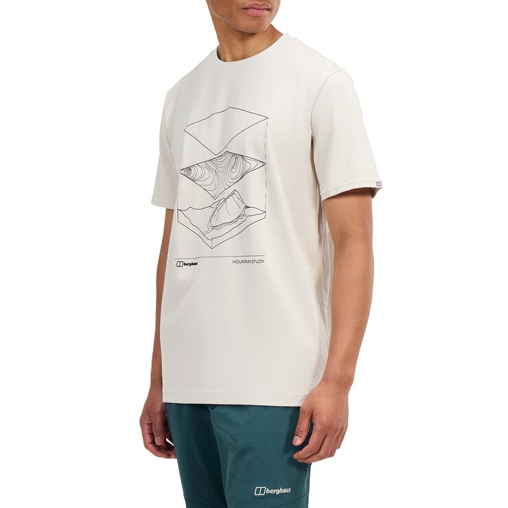 Berghaus Men's Logo Tee in Stone