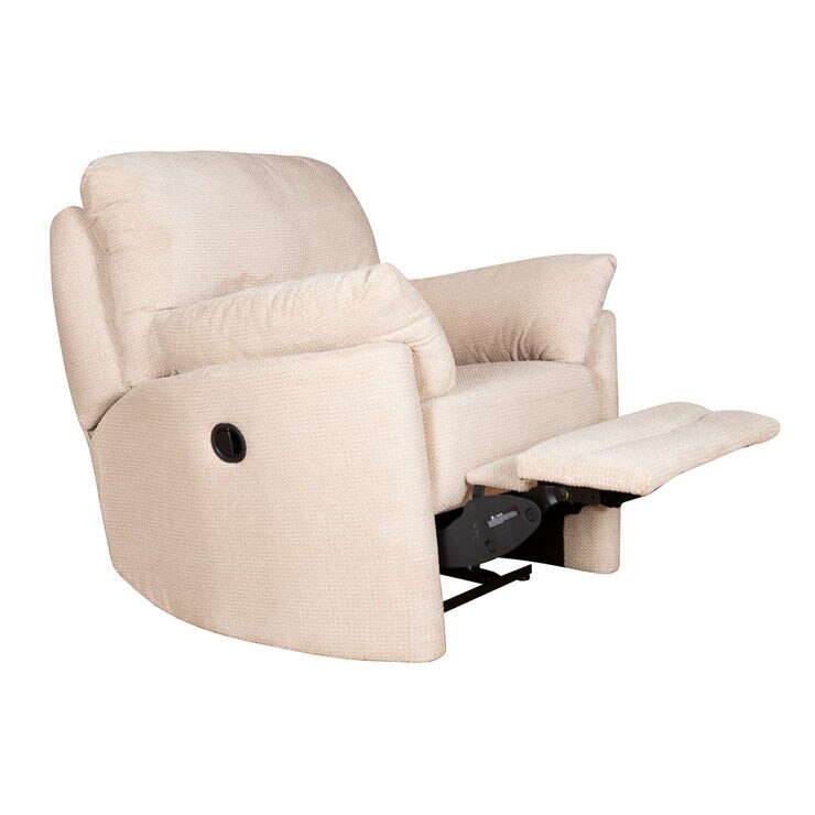 Minster Fabric Power Recliner Armchair in Rich Beige Costco UK