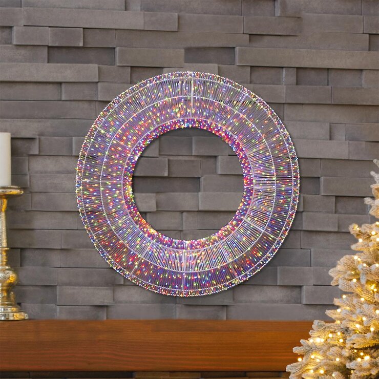 28 Inch Wreath with 1900 LED Lights