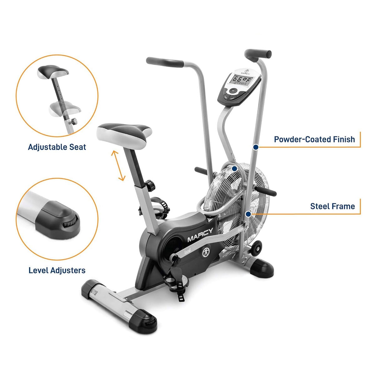 Marcy AIR-1 Deluxe Dual Action Fan Bike