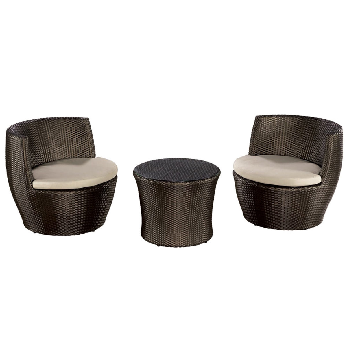 Akula Living Aegean Pod 3 Piece Table and Chairs Set