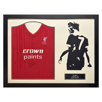 Kenny Dalglish Signed Framed 1986 Liverpool Football Shirt