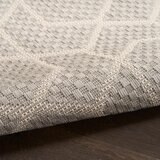 Nourison Horizon Geometric Indoor / Outdoor Rug in 2 Sizes, Grey