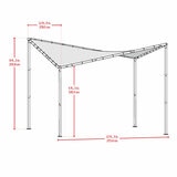 Sojag 12ft x 12ft (3.7 x 3.7m) Del Ray Shade Gazebo