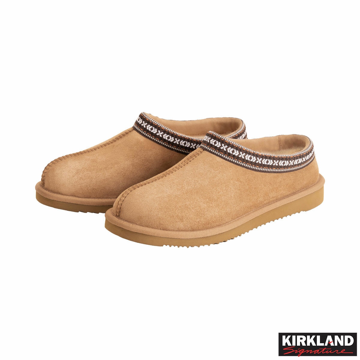 Kirkland Signature Unisex Shearling Slipper In Chestnut