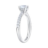 1.00ctw Round Brilliant Cut Diamond Ring, Platinum