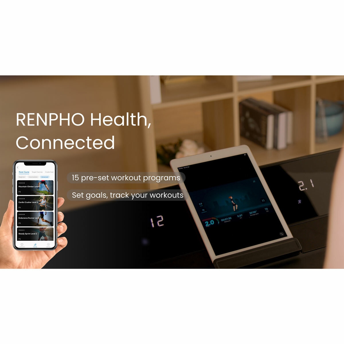 Graphic showing the RENPHO Health app