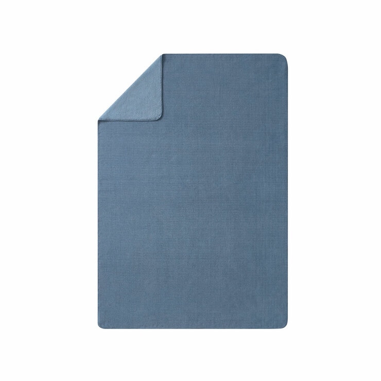 Casual Living Soft Chenille Dark Blue Throw, 127 x 178 cm
