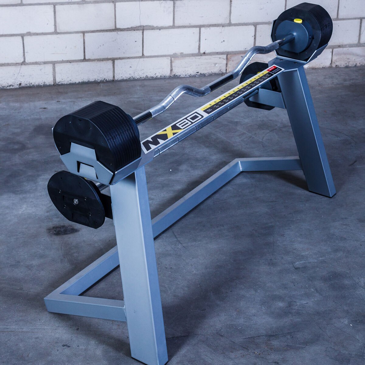 MX SELECT MX80 Rapid Change Adjustable Barbell System with Rack