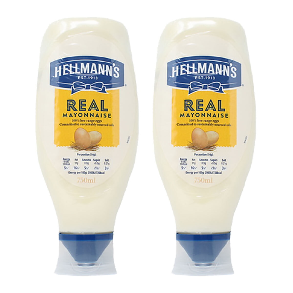 Hellmann s Real Squeezy Mayonnaise 2 x 750ml Costco UK