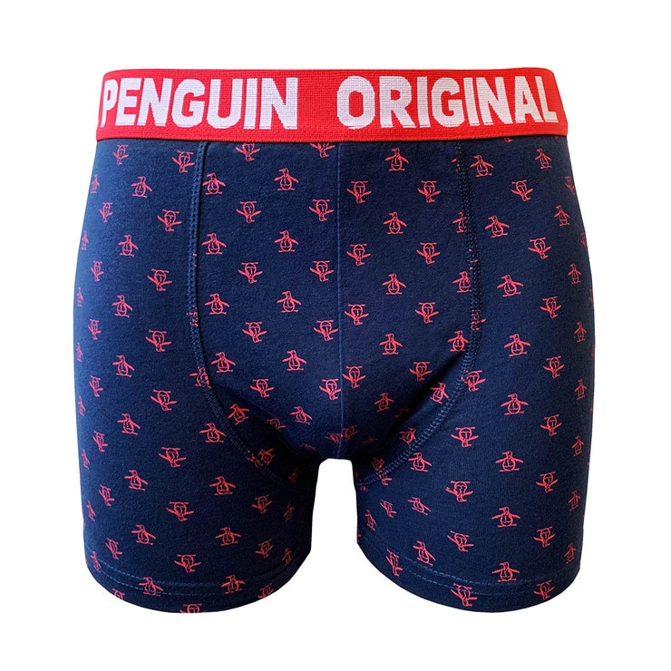 Original Penguin Men's 4 Pack Boxer Shorts in Navy, Large Costco UK
