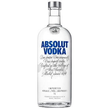 Absolut Original Swedish Vodka, 1L